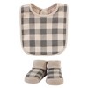 Hudson Baby Cotton Bib and Sock Set, Snuggle Bear, One Size - 4 of 4