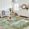 Modern Abstract Rea Rugs for Living Room, Large Washable Bedroom Rug - 3 of 4
