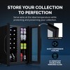 Newair Shadow Series Wine Cooler Refrigerator 12 Bottle & 39 Can Dual Temperature Zones - 3 of 4
