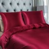 PiccoCasa 3 Pcs Soft Smooth Silky Breathable Duvet Cover Set 1 Quilt Cover, 2 Pillowcase - 2 of 4