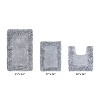 Shaggy Border Collection 3-Piece Bath Rug Set 100% Cotton Tufted Weave Ruffle Border Pattern Bathroom Rug for Machine Washable Bathmat - 2 of 4
