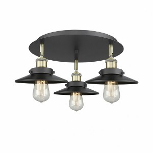 Ballston Urban - 3 Light Flush Mount In Industrial Style-5.5 Inches Tall and 19.75 Inches Wide - 1 of 1