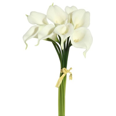 Artificial Lily Plant (14") White - Vickerman