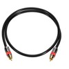 Monoprice Digital Coaxial Audio Cable - 6 Feet - Black | High Quality RG6 RCA CL2 Rated, Gold plated - 4 of 4