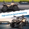 12V Electric Kids ATV, 2-Seater Ride-On Toy Car for Toddlers, 4-Wheel Vehicle with Remote Control, LED Lights, Music, Spring Suspension - 4 of 4