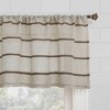 14"x52" Twill Striped Anti Dust Sheer Cafe Window Valance - Clean Window - image 2 of 4