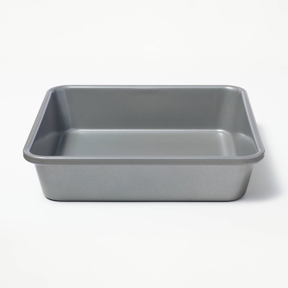 8"" Nonstick Aluminized Steel Square Baking Pan Gray - Figmint™ -  87713548