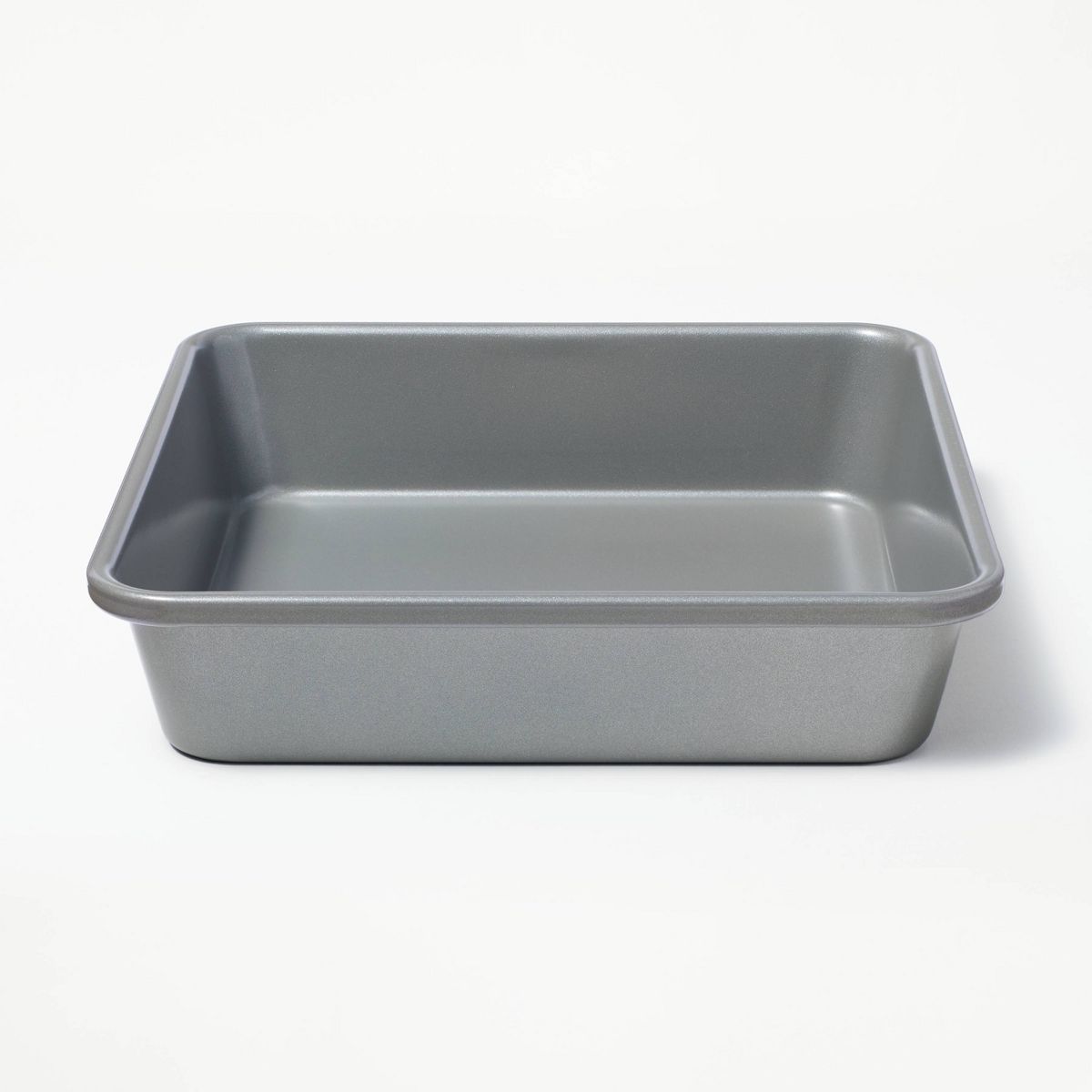 8" Nonstick Aluminized Steel Square Baking Pan Gray - Figmint™