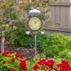 Swim Central 41.75" Iron Frog Garden Stake Thermometer - 3 of 4