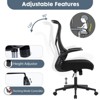 NicBex Adjustable Ergonomic Mesh High-Back Office Chairs with Adjustable Armrest and Universal Wheels for Work Study - 4 of 4