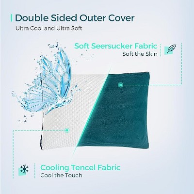 FFKQBH Shredded Memory Foam Pillow, Queen
