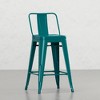 33.50"Keeley 24 inch Metal Counter Height Stool (Set of 4) Teal Blue - 3 of 4