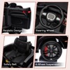 Black 12V Electric Ride On Car For Kids Dual Drive Adjustable Speed Bluetooth Led Headlights Parental Remote Control With 4 Point 5 Ah Battery Safe D - 3 of 4