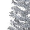 Northlight Artificial Tinsel Christmas Tree - 3' - Silver - Unlit - 3 of 4