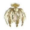 Livex Lighting Acanthus 1 - Light Semi-Flush Mount in  Winter Gold - 4 of 4