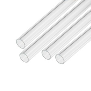 Unique Bargains Lamp Lantern Water Cooling System Acrylic Round Pipes Clear 4 Pcs 6" - 1 of 4