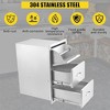 17x21x30 inch Triple Drawer Outdoor Kitchen BBQ Island Stainless Steel With Vent - 3 of 4