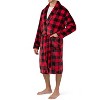 PAVILIA Mens Soft Robe, Plush Warm Bathrobe for Men, Long Spa Fleece Flannel with Shawl Collar, Pockets, Trim Piping - 2 of 4