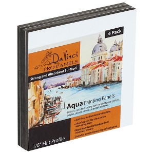 Jerry's Artarama Da Vinci Aqua Pro Panels - 1/8" Thick Rigid Watercolor Board with Acid-Free Surface, Clay-Infused Gesso, Ideal Watercolor Boards for - 1 of 4