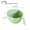 Unique Bargains Rice Strainer Rice Washing Bowl Rice Sieve Kitchen Strainer Colander Bowl Drain Basket - 2 of 3
