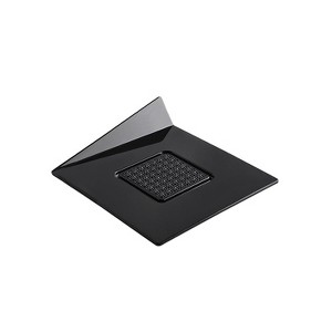 Silikomart Black Square Dessert Plate, 3.3" x 3.3" - Pack of 100 - 1 of 3