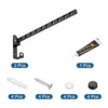 Unique Bargains Wall Mount Foldable Clothes Coat Hanger Drying Rack Hooks - 3 of 4