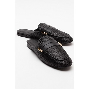 Patrizia - Black Leather Mule (Women) | Forever & Always Shoes - 1 of 4