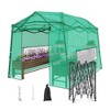 YARDSIGHT 11 x 8.5 FT Walk-in Greenhouse, Portable Pop-up Greenhouse 3 Adjustable Hights Heavy Duty Plant Gardening Canopy with Durable PE Cover - 3 of 4