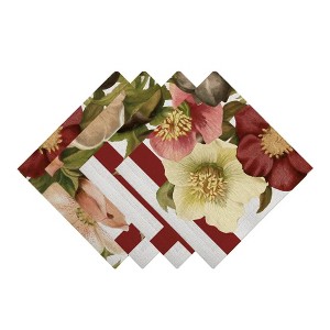 Laural Home Vintage Petals 4-Pc. 20" x 20" Napkin Set - 1 of 2