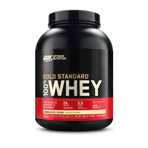 Optimum Nutrition Gold Standard 100% Whey Vanilla Ice Cream Powder 3.96 LB