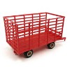 Standi Toys 1/64 Red Plastic Hay Wagon with Rubber Tires ST225 - 2 of 2