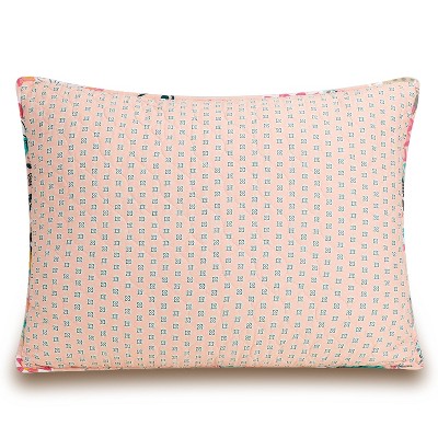 Standard Blush Flowers Pillow Sham Pink - Vera Bradley