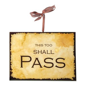 Ceramic Wall Decor Plaques – Shall Pass Set of 3,8 inch by Manual Woodworkers and Weavers - 1 of 3