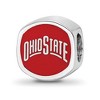 Black Bow Jewelry Sterling Silver Ohio State Buckeyes NCAA Bead Charm - 4 of 4