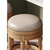 Maven Lane Pullman Backless Swivel Vegan Leather Counter Height Bar Stool - 2 of 4