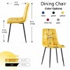 Mid Century Modern Velvet Dining Chairs Set of 2,Upholstered Accent Chairs with Metal Legs for Kitchen or Living Room-Baofuwish - 4 of 4