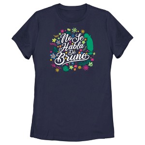 Women's Encanto No Se Habla De Bruno Tropical Leaves T-Shirt - 1 of 4