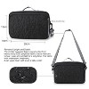 Itopfox Baby Diaper Bag with Multiple Pockets for Diapers, Wipes & Toys, Hand Strap, Fits in Backpack or Stroller (Black Flower) - 4 of 4