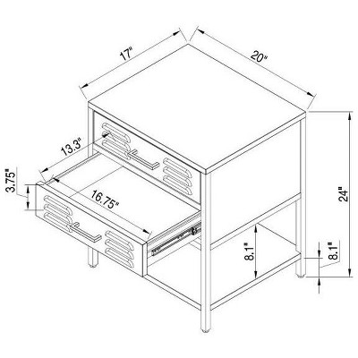 target pillowfort nightstand