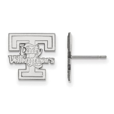 Black Bow Jewelry 14k White Gold Tennessee Volunteers NCAA Post Earrings