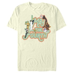 Men's Star Wars May the Fourth Classic Characters T-Shirt - 1 of 4