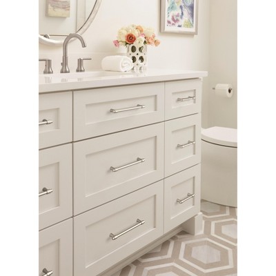 Satin Nickel Brushed Modern Cabinet Bar Pull with Mounting Hardware