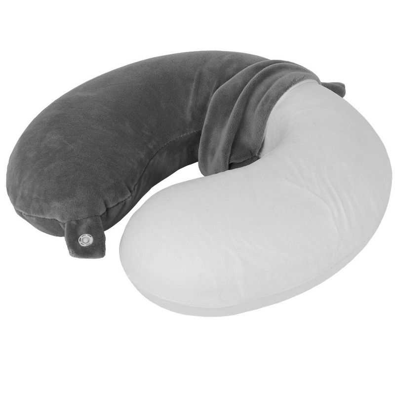 MPM U Neck Travel Pillow, U Shaped Memory Foam Pillow, Plush Fabric Headrest Pillow, Compact and Lightweight for Car, Ho, 5 of 7