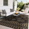 Outdoor Rug Waterproof Boho Geometric Patio Rug Mat Reversible Plastic Straw Rug Outside Outdoor Area Rug - 2 of 4