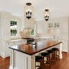 PAKOKULA 3-Light Black Semi-Flush Mount Ceiling Light with Woven Accents, Adjustable Dimmable Fixture, UL Certified, Rustic Industrial Lighting - 4 of 4