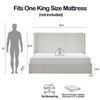 Christopher Knight Home Heino Modern Chenille Upholstered Wingback Bed - 3 of 4