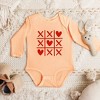 The Juniper Shop Tic Tac Heart Baby Long Sleeve Bodysuit - 2 of 3