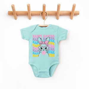 The Juniper Shop Bubble Gum Bunny Wavy Baby Bodysuit - 1 of 2