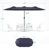 Sonkuki 15x9ft Double-Sided Patio Umbrella Aluminum with Large Canopy - 2 of 4