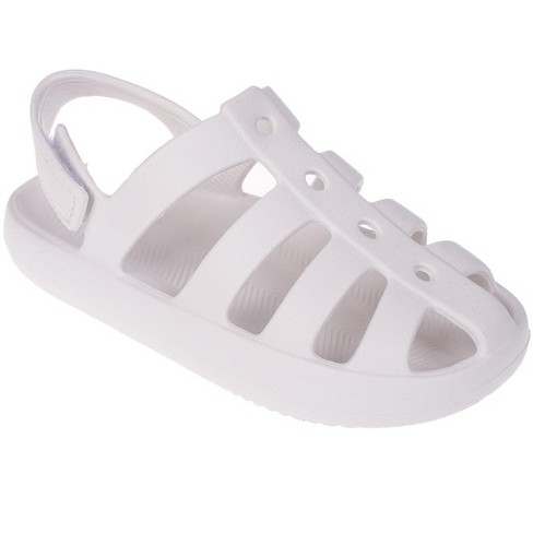 Comfy white sandals online